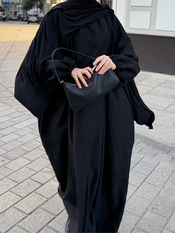 abaya bisha noir