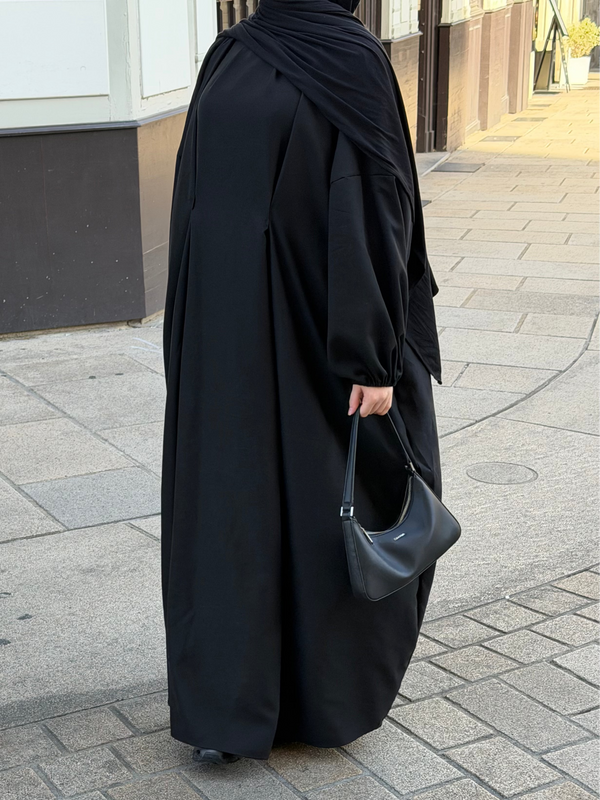 abaya noir lyocel tance