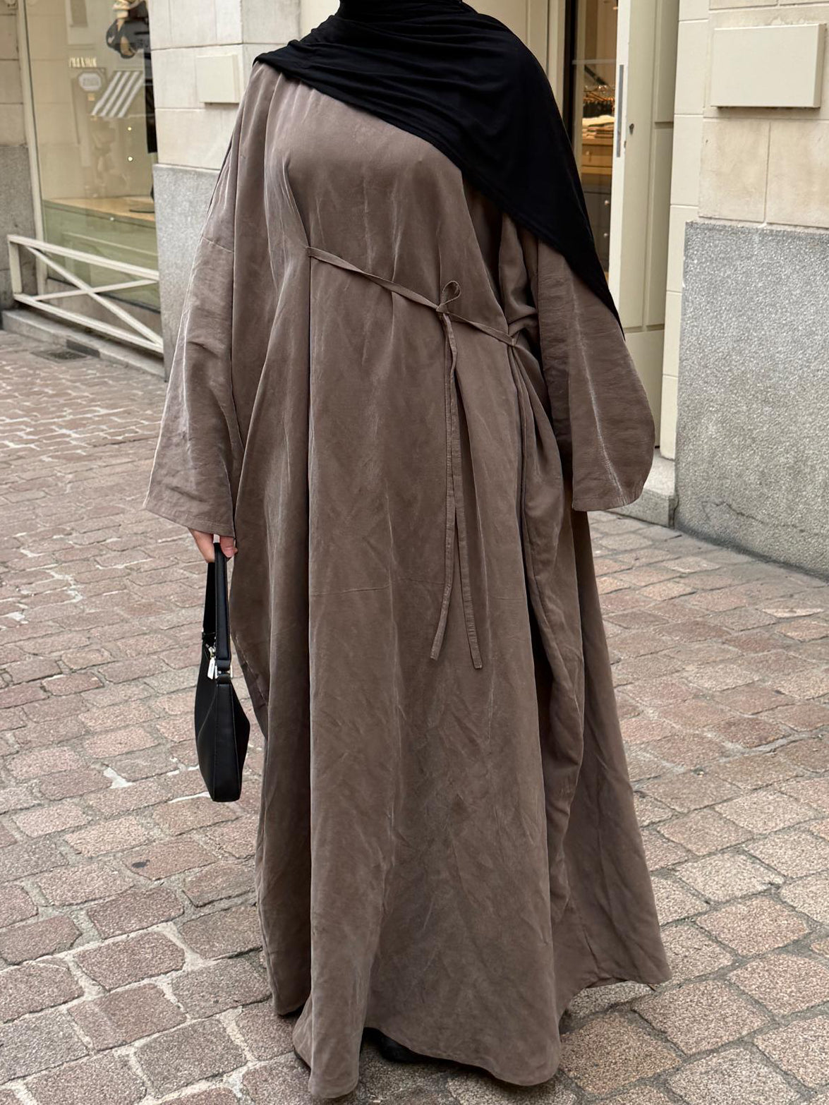 abaya viscose taupe